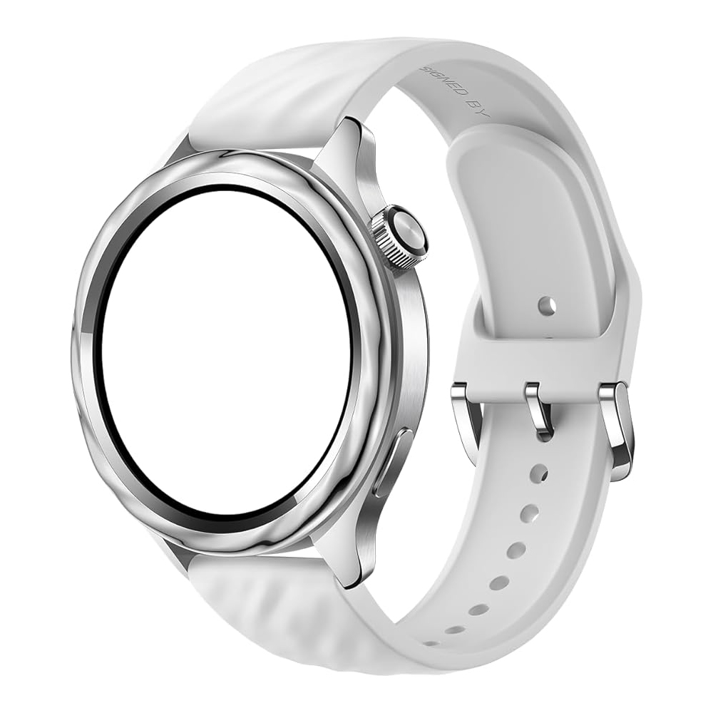 Lünette und Armband Kit für Xiaomi Watch S4 | Flüssiges Silber